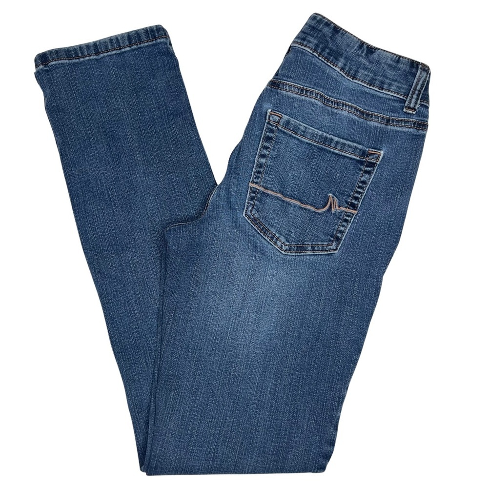 M Jeans by Maurices Straight Mid Rise Dark Sandblast Blue 0 Reg 737785 - Picture 15 of 15